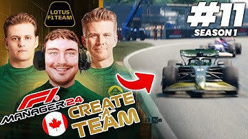 F1 MANAGER 24 CREATE A TEAM (Lotus F1 Team) #11 | OUR FIRST POINTS?