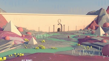 The Wall - Cinema 4d and Photoshop Speed Art Time Lapse