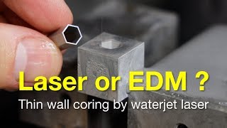 High-aspect, thin wall laser cutting with EDM quality / Laserschneiden in EDM-Qualität