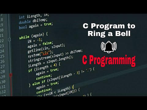 C Program to Ring a Bell | C Programming