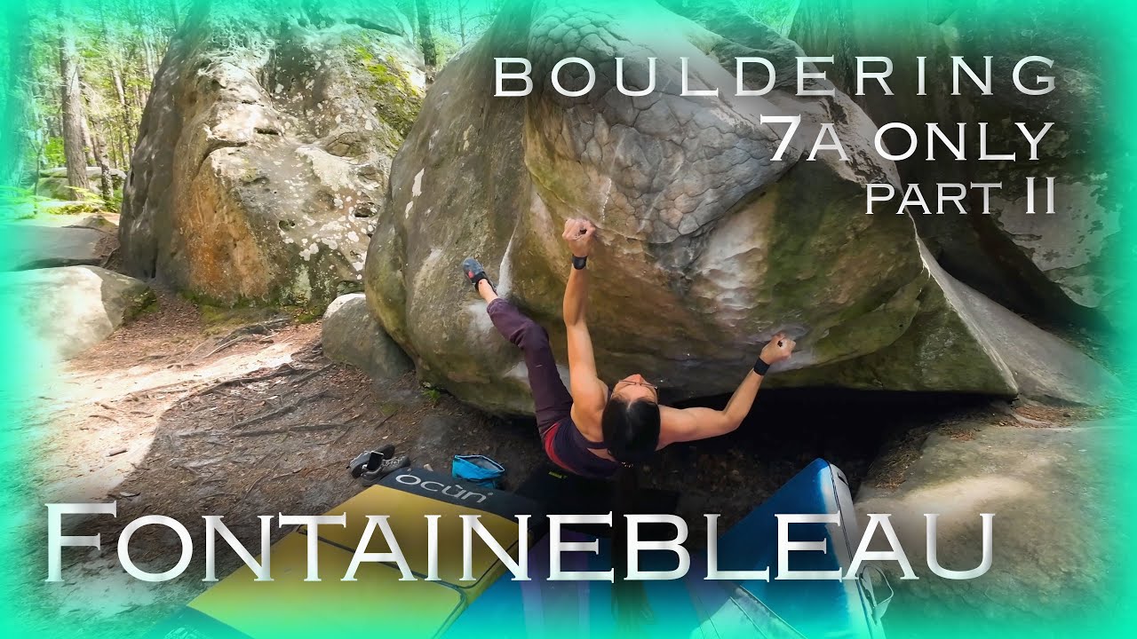 Fontainebleau Bouldering 7a ONLY part 2