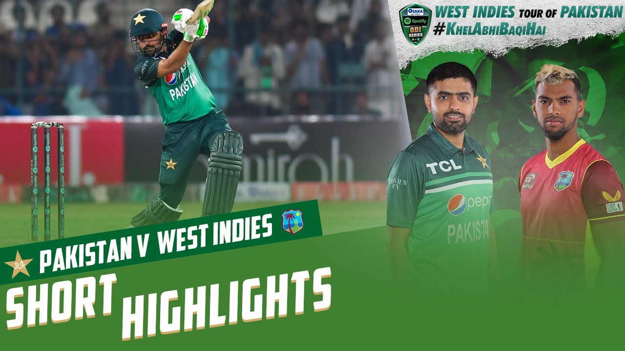 ⁣Short Highlights | Pakistan vs West Indies | 1st ODI 2022 | PCB | M12T