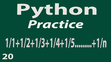 Python script sum of series 1/1+1/2+1/3+1/4+.....+1/n in python in hindi