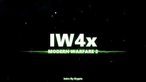 IW4x New intro (Not Original)