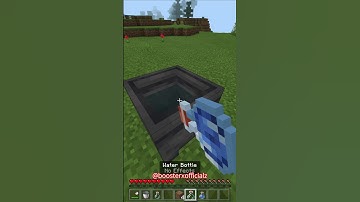 Minecraft Infinite Water Source With One Bucket😱 #Shorts | BoosterX