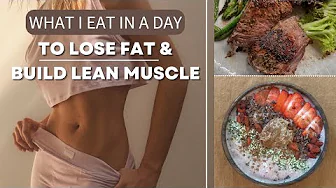 What I Eat in a Day to Lose Fat & Build Lean Muscle (REALISTIC!) & MUCKBANG // Vlog, Workout