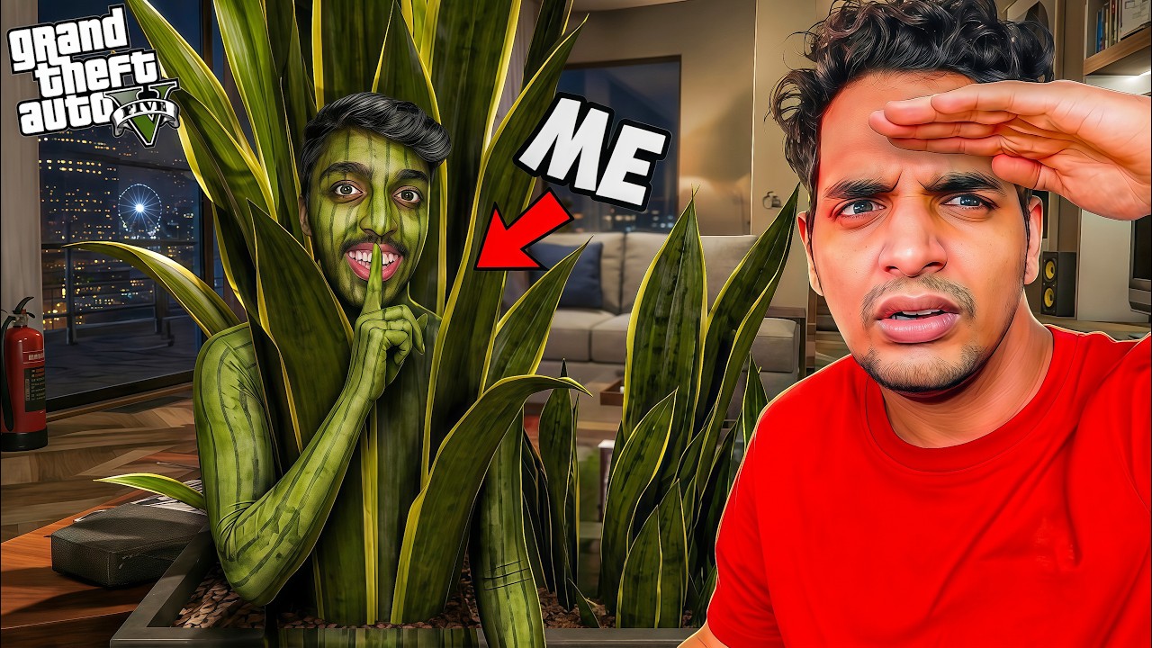 1000 IQ Camouflage Hide & Seek in Mecha Chameleon!!