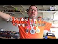 3D Printed Paris Olympic 2024 Medals! Using a Z Hop and Color Change Command