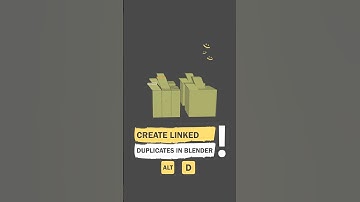 Create Linked Duplicates in Blender#blender #blendertutorial #modelingtips #blender3d #cgthink