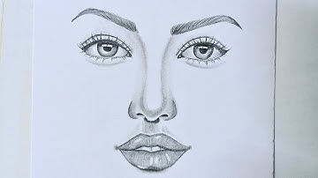 ✅How To Draw Face Step By Step for Beginners | Easy Face Sketching and Shading @sajila