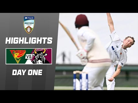 Tasmania v queensland | sheffield shield | day 1