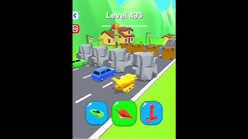 LEVEL 493 Shape shifting game very cool and gnarly hyper casual game.#shapeshifting #shorts #games