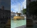 Iconic Trafalgar Square in London