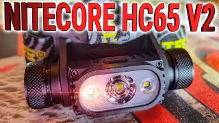 Nitecore HC65 V2 headlamp review USB type C red and high CRI modes 1750 lumens 18650 screenshot 4