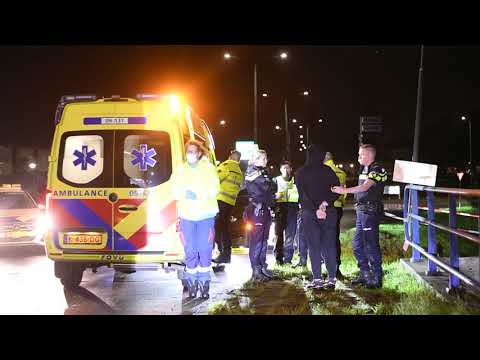 Wilde achtervolging eindigt in Woerdense berm