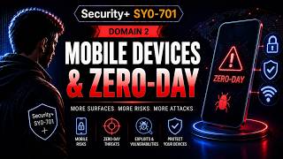 Security+ SY0-701: Mobile Devices & Zero-Day Explained | Mobile Security & Zero-Day Exploits