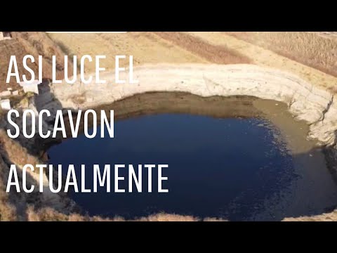 Extraño objeto vuela sobre el socavón de Puebla | Así luce actualmente . Ovni puebla