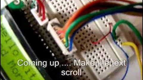 Interfacing With an LCD Screen JHD162A