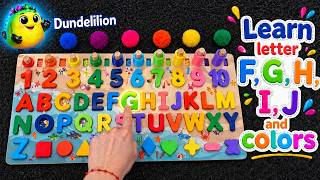 Learn Letters F–J & Colors 🌈 | Fun ABC Learning Game for Kids & Toddlers screenshot 4