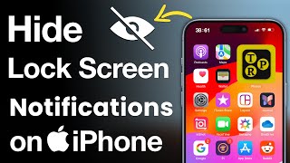 How to Hide Lock Screen Notifications on iPhone? Hide, Lock, and Make iPhone Notifications Private ✅