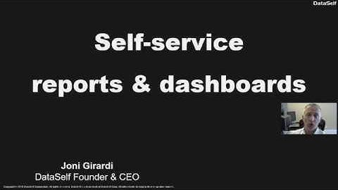 Self Service BI - DataSelf / Tableau