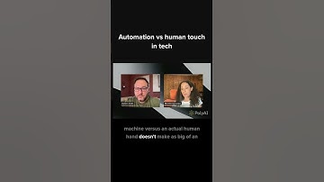 Automation vs human touch in tech