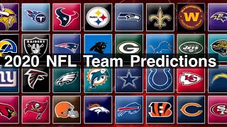 NFL Predictions Win Loss Records 2020 | All 32 Teams!