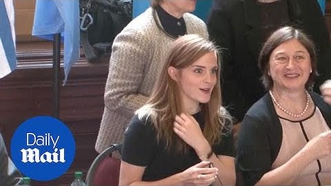 Emma Watson speaks with Uruguayan parliament - Daily Mail
