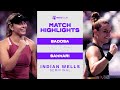 Paula Badosa vs. Maria Sakkari | 2022 Indian Wells Semifinal | WTA Match Highlights