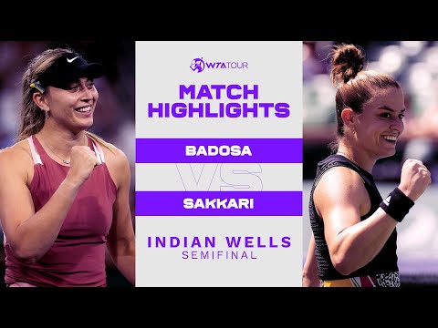 Paula Badosa vs. Maria Sakkari | 2022 Indian Wells Semifinal | WTA Match Highlights