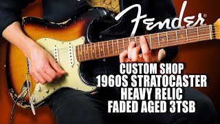Let The Tones Do The Talking... Fender CS 60s Stratocaster Heavy Relic Faded Aged 3 Colour Sunburst