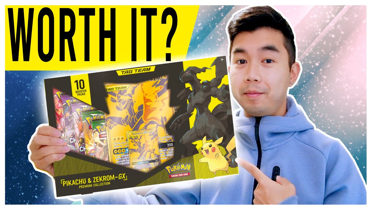 What's Inside? GOLD PIKACHU and ZEKROM GX Tag Team PREMIUM Collection Box  Opening! 