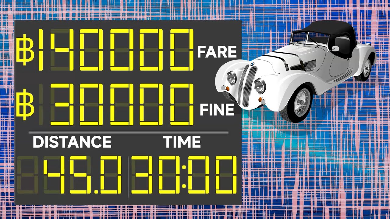 BCG 30 Minutes Stopwatch (Fare Meter 140,000 ฿ Fine 30,000 ฿ 45 km.) Remix Top Gear 2 Title