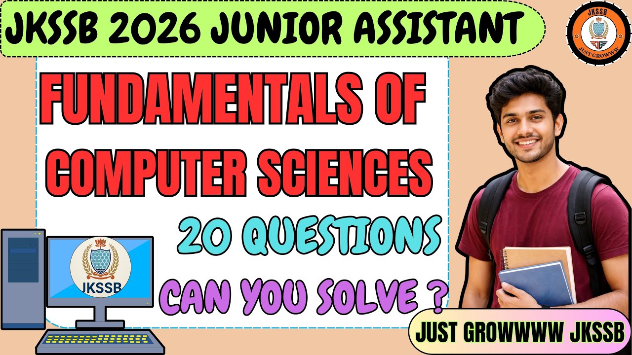 Fundamentals of computer sciences #jkssb #computer @JustgrowwwwJKSSB