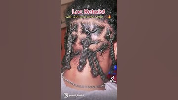 MUST SEE‼️ Loc retwist with 2strand twist style. (My first time. How’d I do❓)