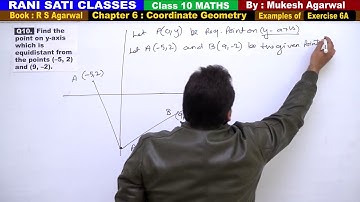 Class 10 Maths (Ex 6A Example 10) Coordinate Geometry (RS Agarwal 2019)