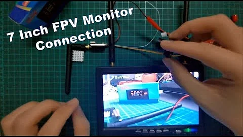 FPV camera with FPV Monitor 7 Inch LCD5802D