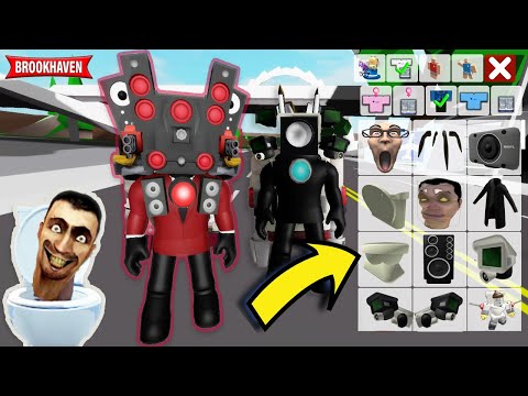 How To Turn Into Skibidi Toilet In Roblox Brookhaven! * Id Codes