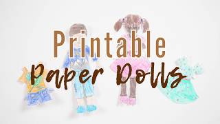 Printable Paper Dolls for Kids to Color and Personalize