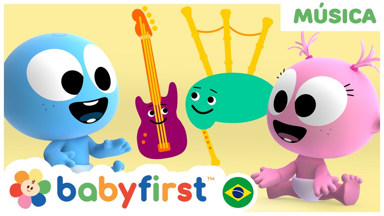 Vídeos Educativos | Googoo e Gaagaa | Aprenda Instrumentos Musicais | Gaita de fole + | BabyFirst TV