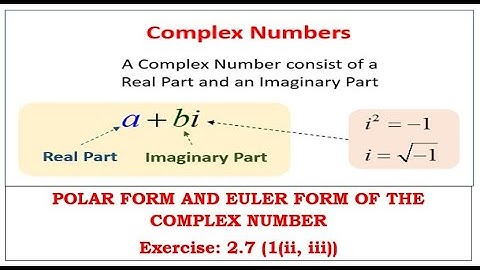 Class 12 | Unit - 2 | Complex Number| Polar and Euler form of complex number: Exercise : 2.7(1)