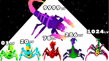 Scorpion Evolution Run 3D - Level Up Evolution All Levels Gameplay