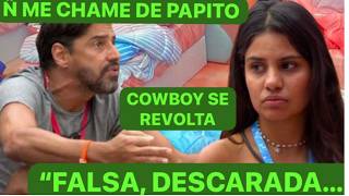 GABY PEDE DESCULPAS. COWBOY Ñ ACEITA: “VAI PRA LÁ MENINA. DE SANTA VC Ñ TEM…