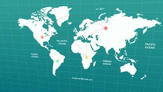 World Map infographics animation | Map animation in after effects