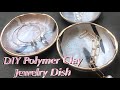 DIY Polymer Clay Jewelry Dish, Clay Jewelry Bowl Tutorial with Gold Leaf Edges, Craft Tutorial