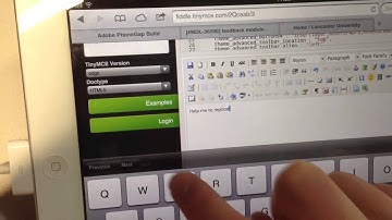 Demonstration of TinyMCE scroll (focus) and gesture control issues on iPad