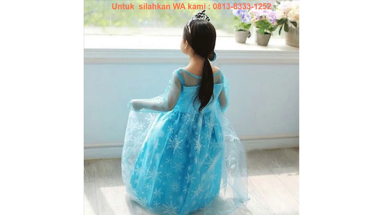 dress frozen anak