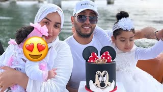 عيد ميلاد بنتي دينا دخل البحر 😍 تصدمات مسكينة من هادشي لي وجدت ليها