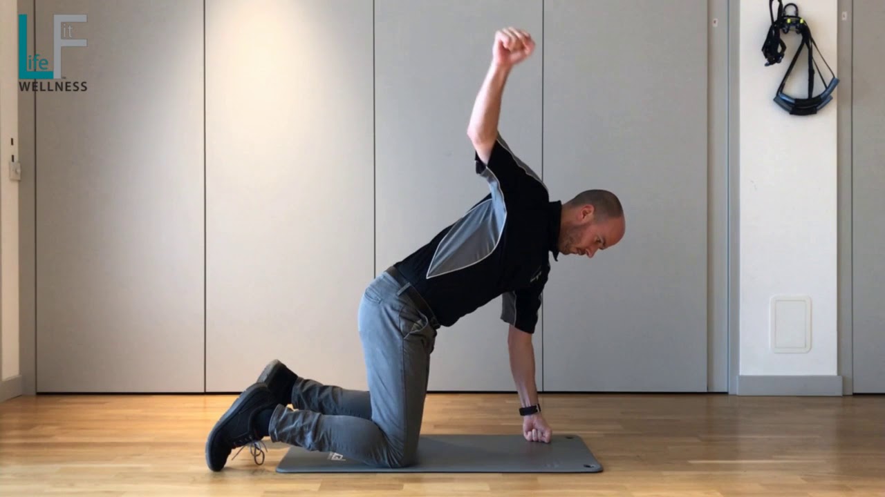 Exercise of the Week: 4-Point Shoulder Turn - YouTube