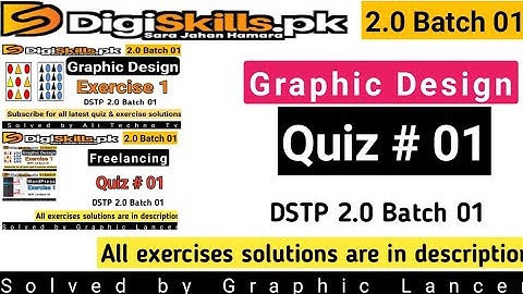 Digiskills 2.0 Graphic Design Quiz 1 Batch 01 | graphic design quiz 1 solved batch 01 digiskills 2.0